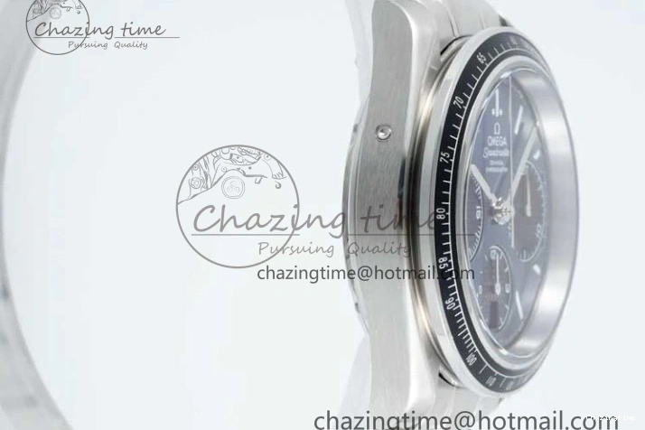 0405 UrbanChic Speedmaster Racing Master SS HKF Best Edition Blue Black Dial on SS Bracelet A 7808